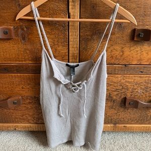 Gray forever 21 crop top